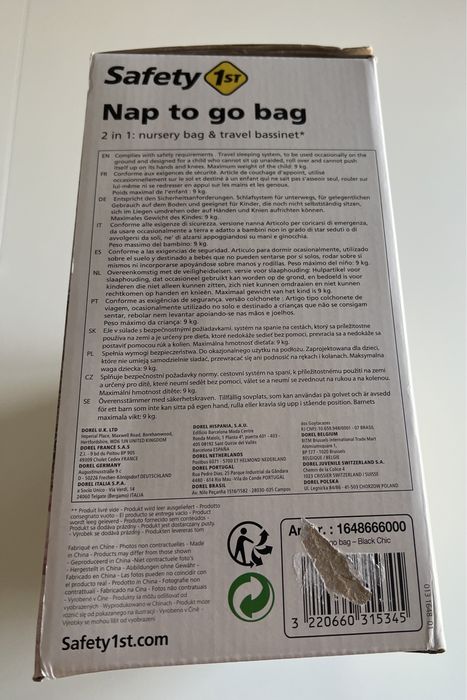 Mala 2 em 1 cama e muda fralda