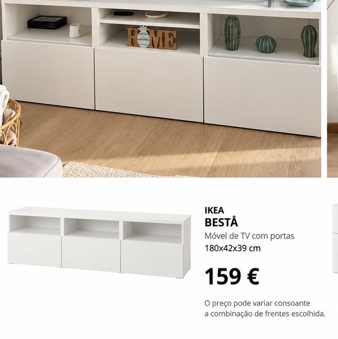 Móvel de TV IKEA BESTÅ Branco