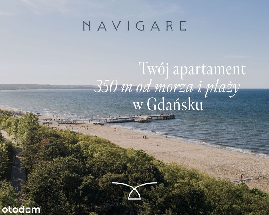 Apartament 43,14 m2 - 350 m od morza i plaży