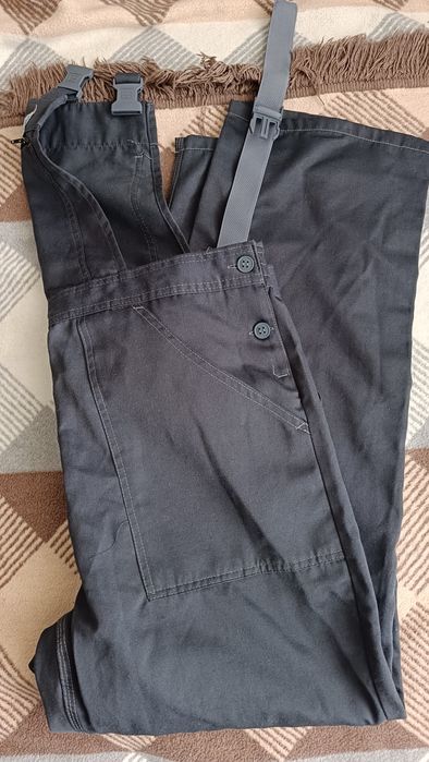 Spodnie robocze BHP ogrodniczki na szelkach XXL