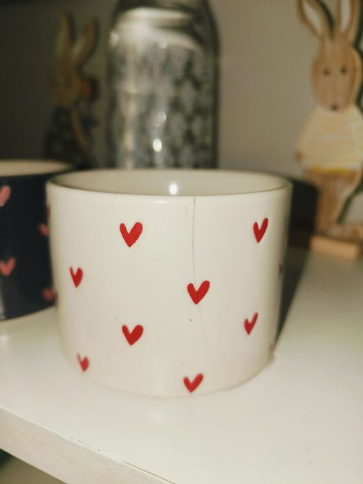 Посуда стаканы чашки в сердечко