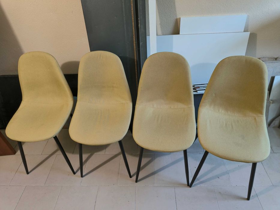 4 Cadeiras Area Store Mostarda