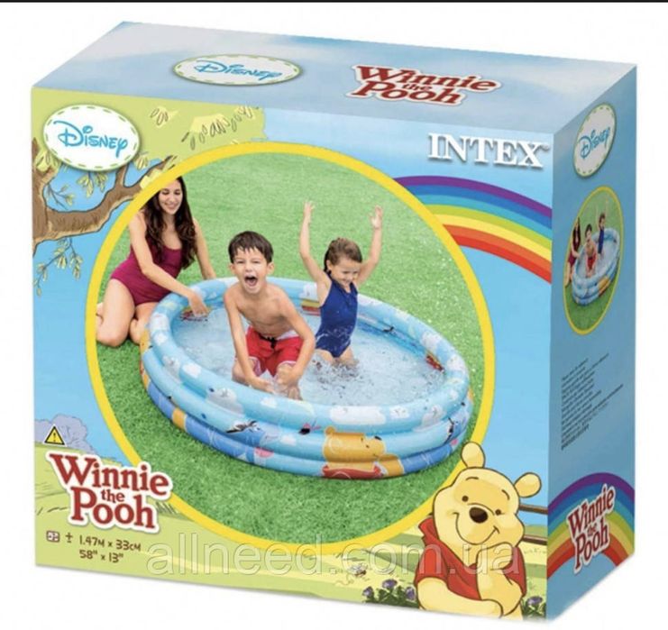 Дитячий надувний басейн Вінні Пух об'єм: 288 л