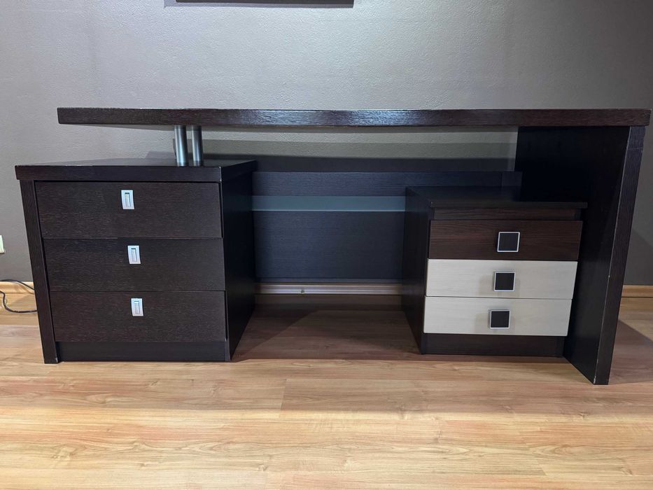 biurko drewniane duże 150x76