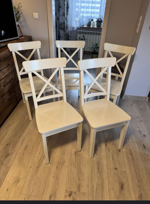 zestaw 5 krzeseł IKEA rosentorp