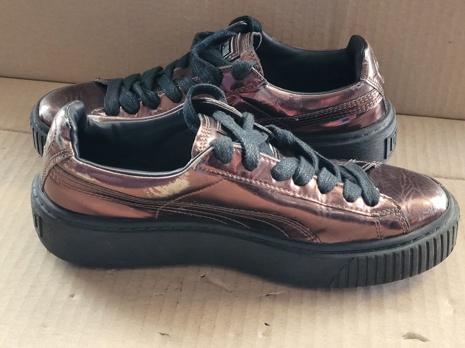 Кеди жіночі Puma Basket Platform Metallic "r37/22sm"