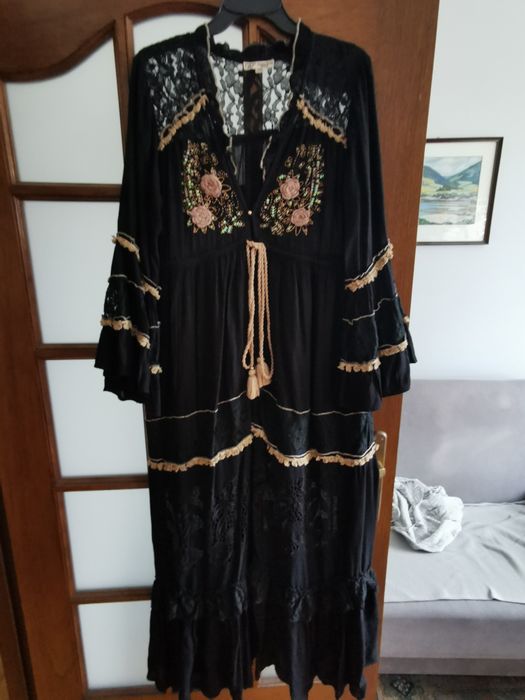 Nowa czarna sukienka boho