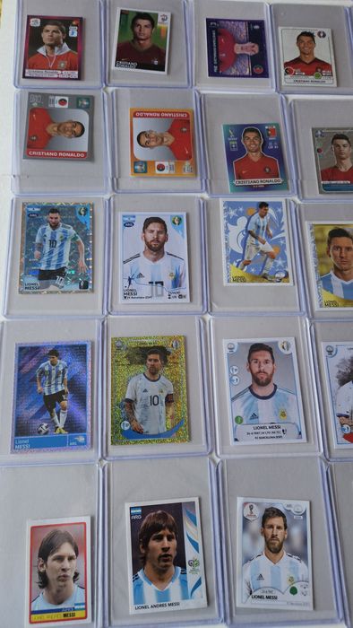 Coleção completa messi ronaldo euro copa América