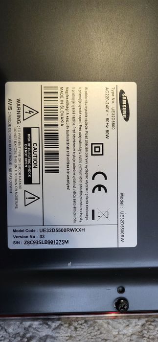 Samsung 32 cale ue32d5500