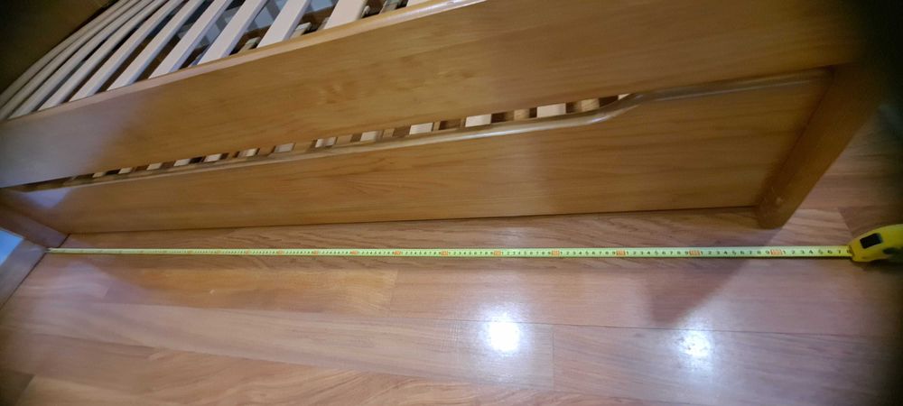 Cama dupla com móvel em pinho maciço como NOVO