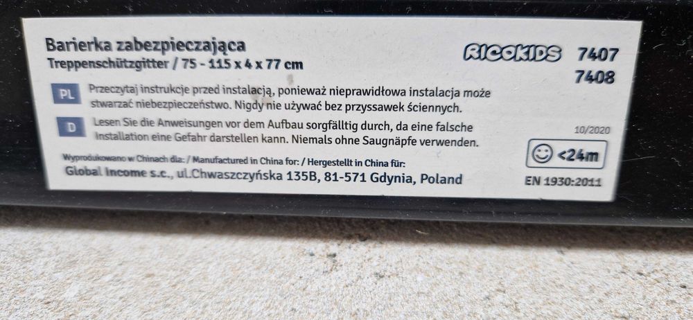 Barierka zabezpieczajaca ricokids