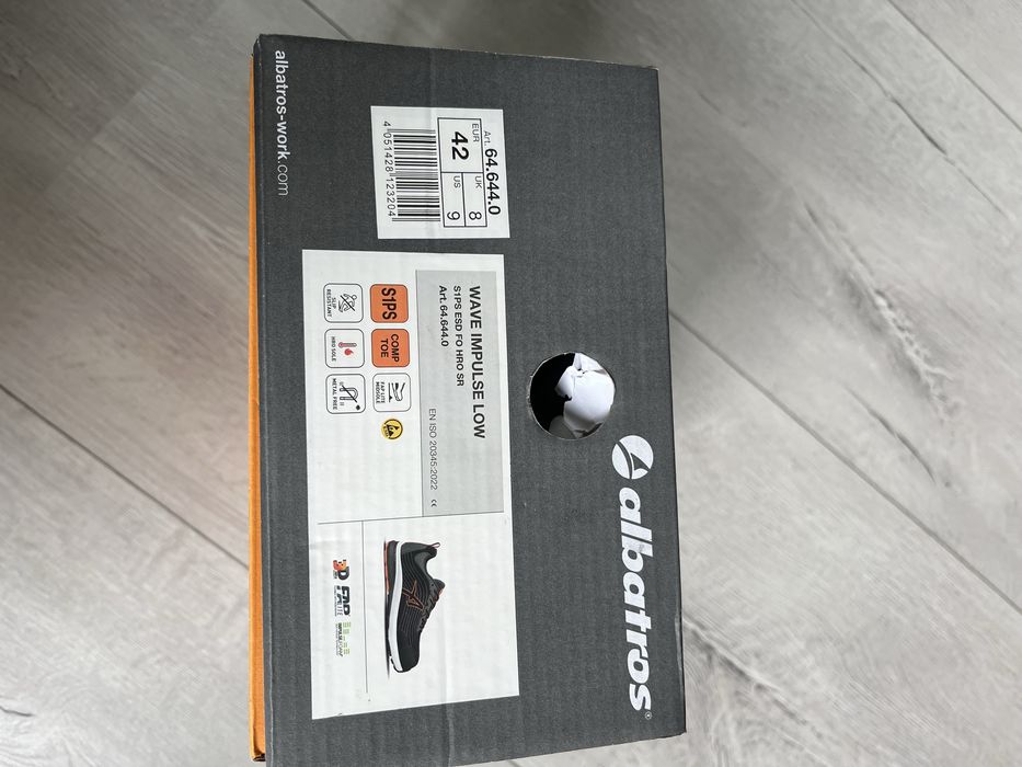 Buty robocze Albatros Wave Impulse S1PS r.42