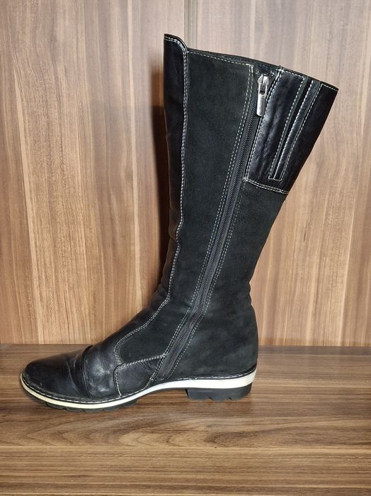 Зимові чоботи, натуральна шкіра, натуральна замша, 38р