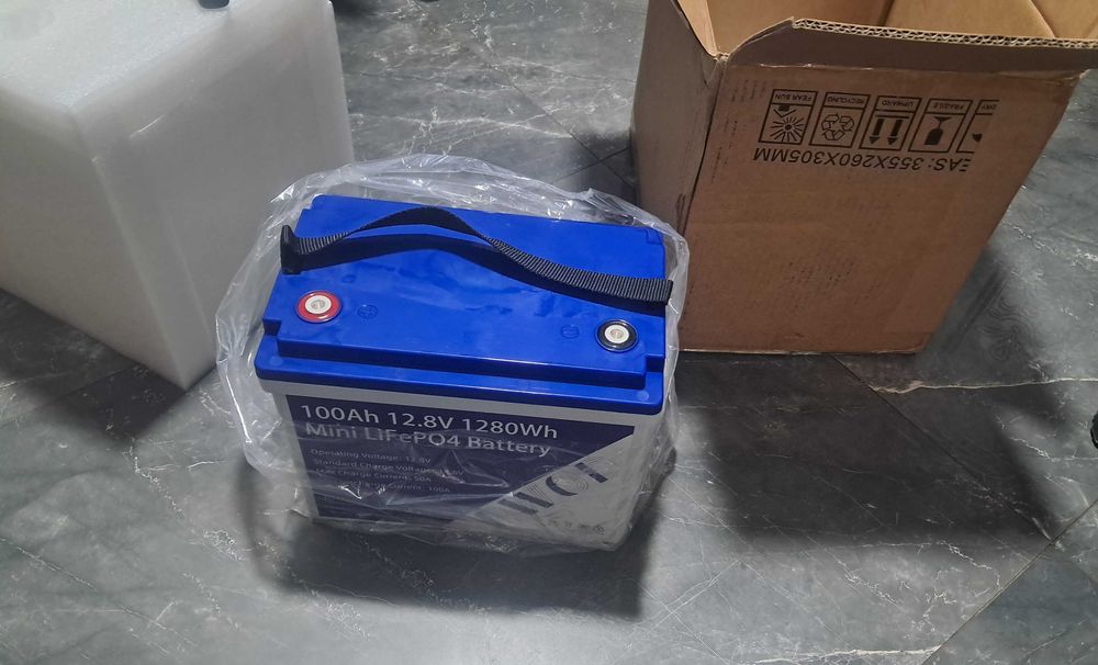 Акумулятор PWOD lifepo4 12v 100ah вбудований BMS LiFePo4 АКБ