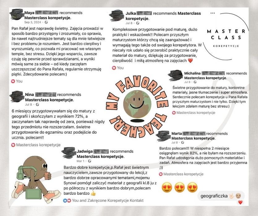 GEOGRAFIA | profesjonalne KOREPETYCJE | matura | bieżący materiał
