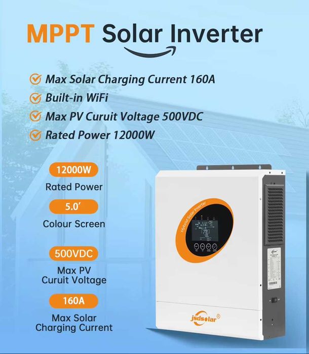 Falownik hybrydowy JSDSOLAR 12kW. Nowy. Najtaniej. Jak Anenji.