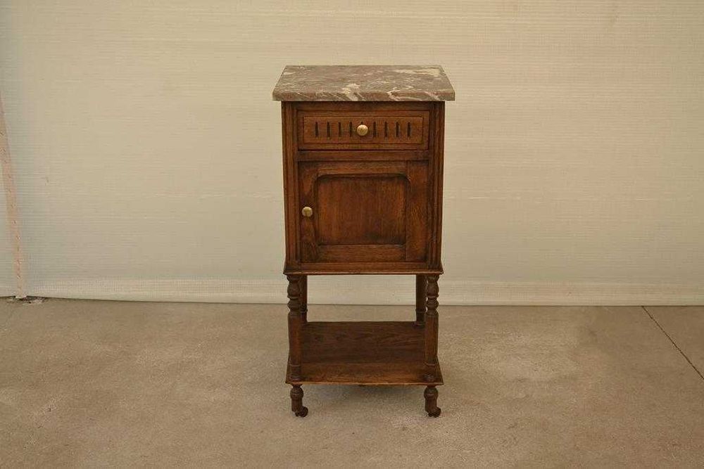 szafka nocna z marmurem nakastlik