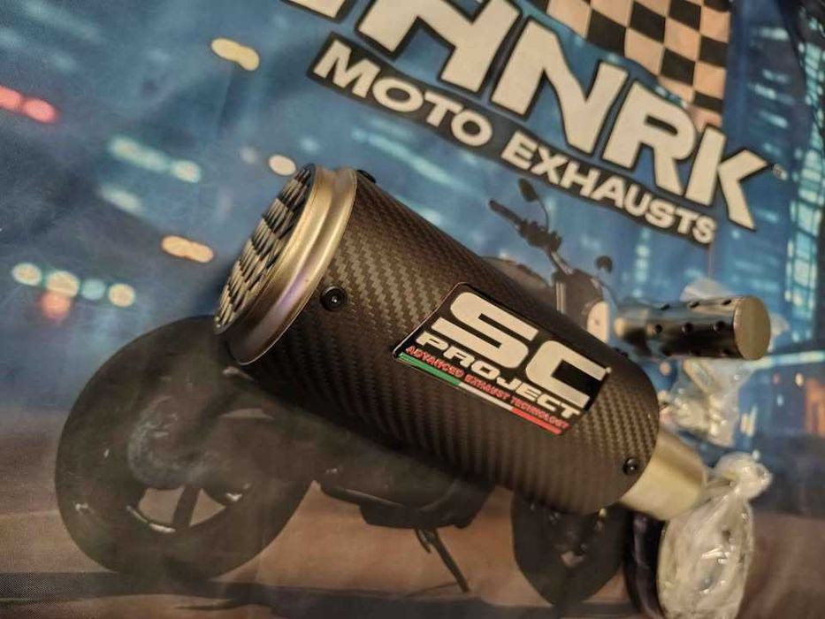 ponteira de escape moto - sc project carbon
