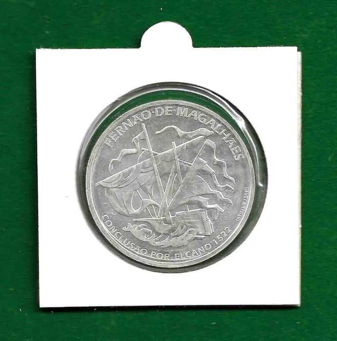 Moeda 7,50 € - Fernão de Magalhães - Conclusão 1522 (Prata)