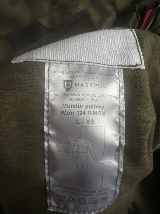 Mundur wojskowy komplet bluza i spodnie L/XS