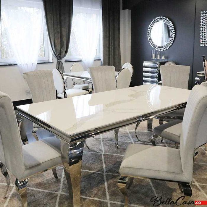 Meble glamour Ludwik stół do jadalni ława stolik kawowy konsola RTV