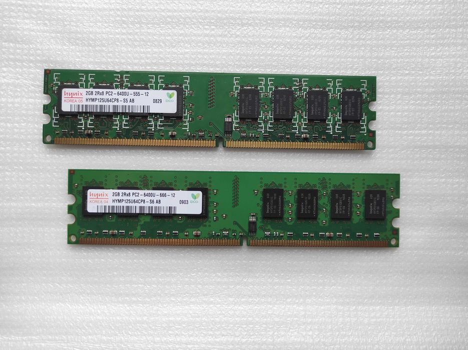 DDR2 800Mhz 4GB (2x2GB) Hynix Orig. (OC® 1066MHz CL6 1,8v-1.9v)