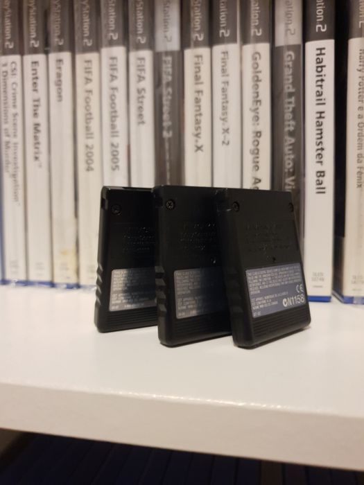 Bundle 3 Memory Cards Playstation 2 - Excelente Estado