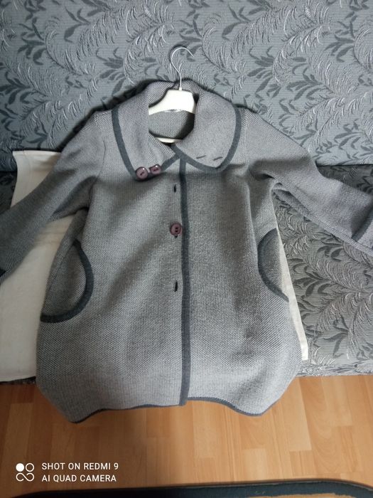 Płaszcz damski z materiału