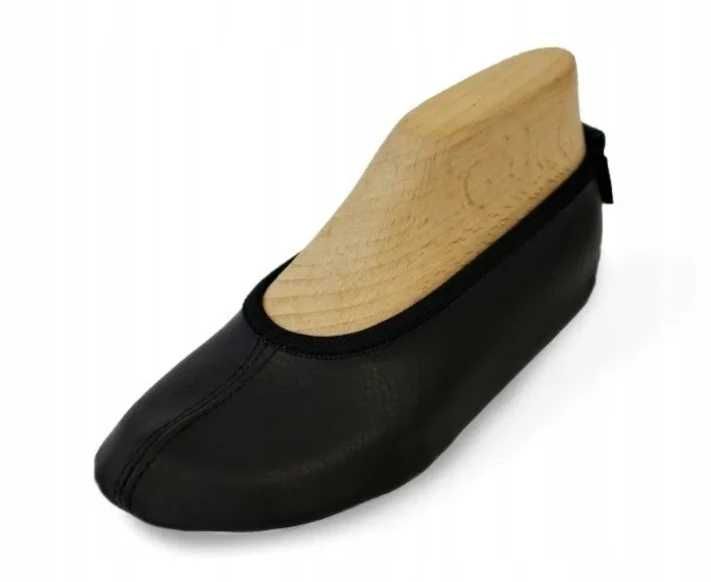 nr. 36 baletki czarne taniec gimnastyka kapcie domowe polskie