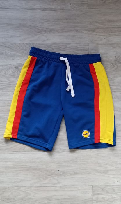 Men's Lidl blue yellow Red Jersey Shorts Limited Edition Livergy  EU M
