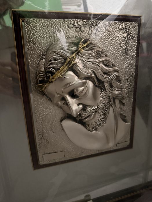 Quadro em prata - Jesus