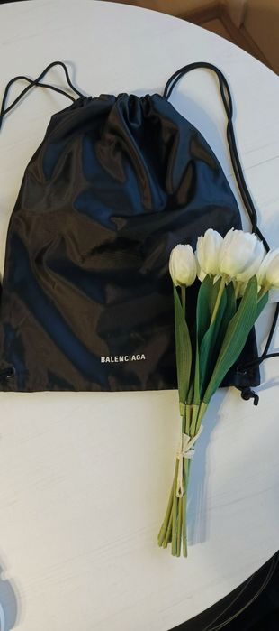 Plecak torba typu worek czarny Balenciaga