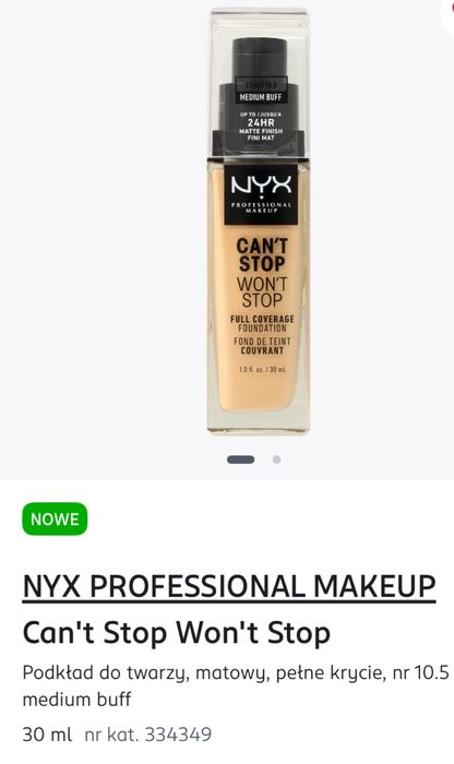 Nyx profesional makeup - podkład 10.5