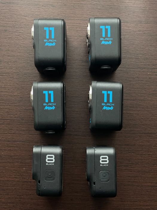 6 камер GoPro 11 mini  та GoPro 8