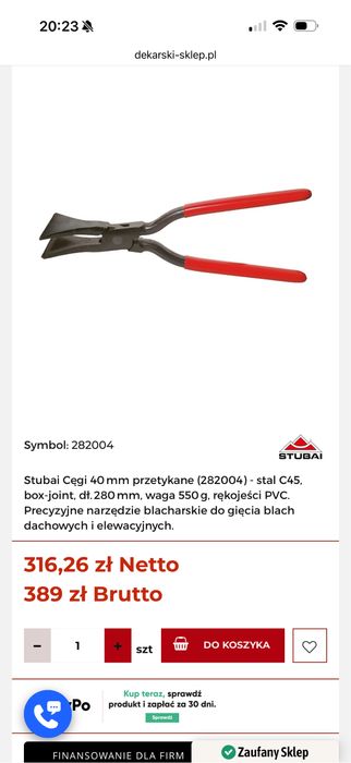 Cegi dekarskie stubai