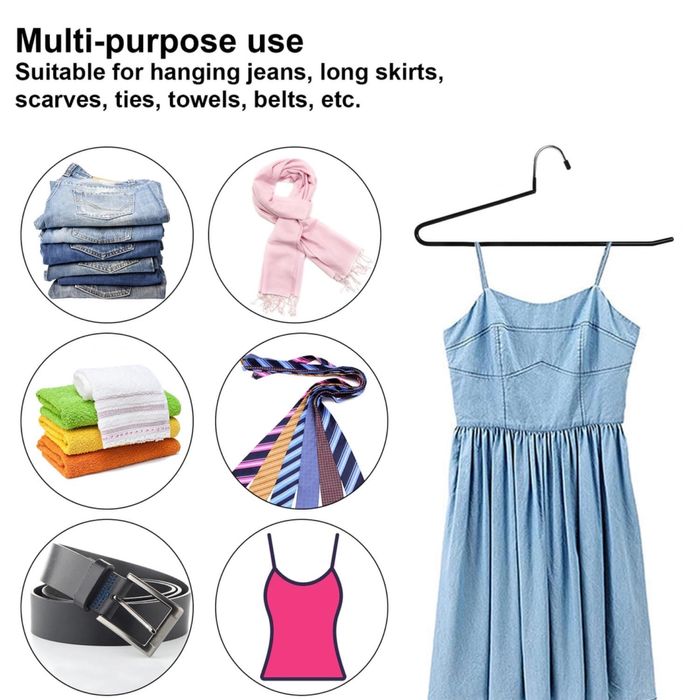 Wieszak 30 sztuk, metalowe, antyposlizgowe