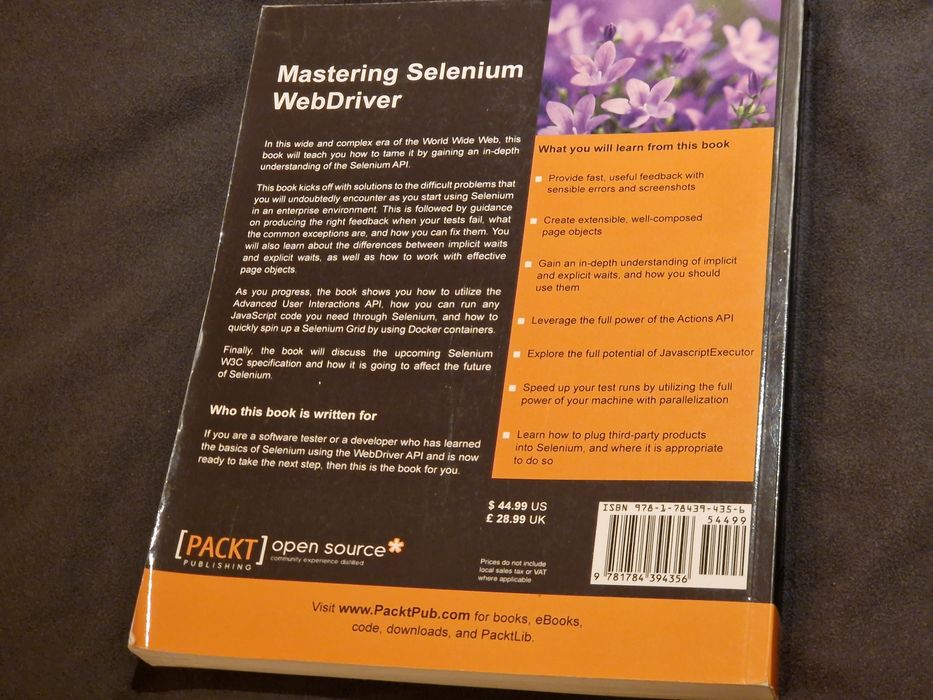 Mastering Selenium WebDriver