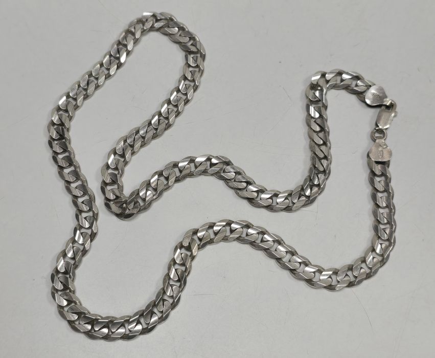 Srebrny łańcuszek 925 pancerka 49cm