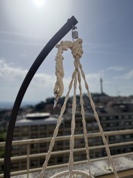 Cadeira suspensa de exterior 2 em 1 – estilo boho
