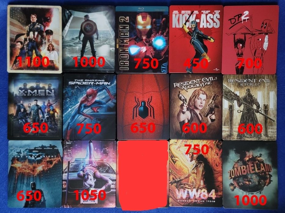 Распродажа коллекции фильмов в Steelbook Blu Ray изданиях