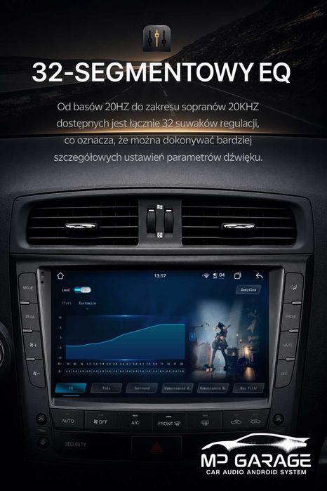 Lexus IS200/250/300 Radio Android_14 CarPlay/AndroidAuto 4G Qled LTE Montaż Gwarancja !!!