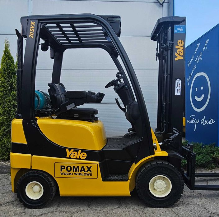 Yale GLP20SVX wózek widłowy LPG 2T triplex 6214h 2010r. UDT POMAX