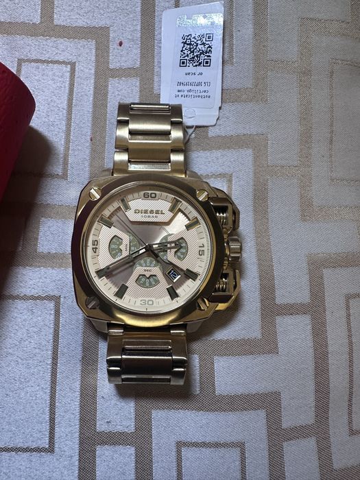Zegarek męski Diesel DZ7450 Diesel BAMF Chronograph Gold-Tone