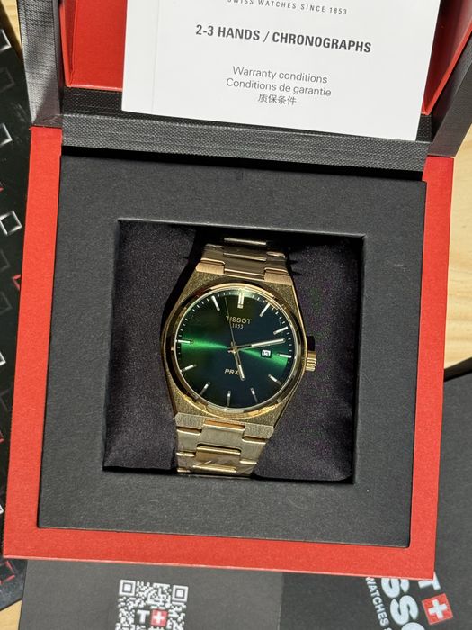 Годинник Tissot PRX Full Gold / Green — Без передплат / ФОП / 20+ відгуків