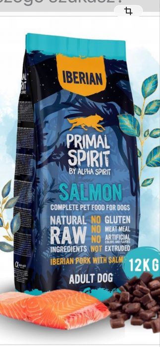 Primal Spirit Iberian Salmon Karma sucha miękka dla psa 12kg