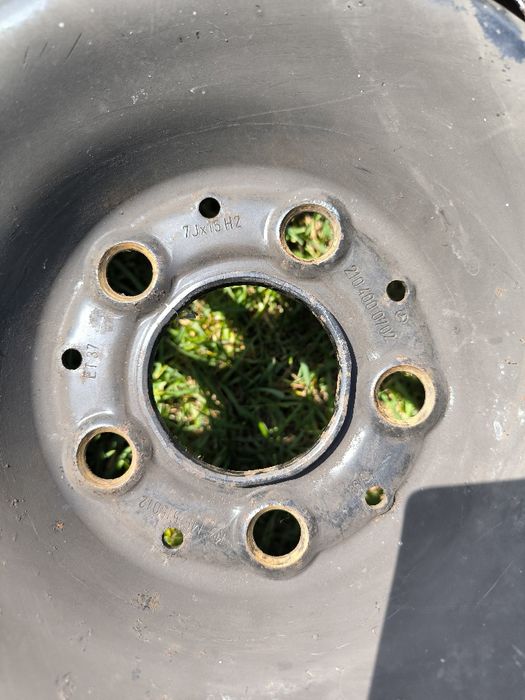 Koła Felgi 15" Mercedes 7J ET37, Opony letnie 205/65/15.