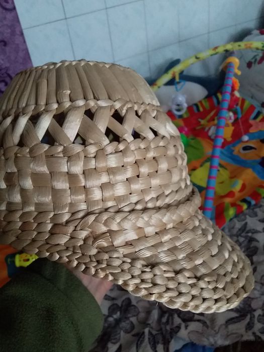 Кепка пасечника из рогозы (камыш), 57 размер, новая