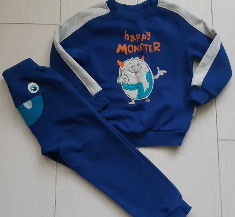 Костюм теплий штани кофта,светр   з начесом 100 х/б р.92