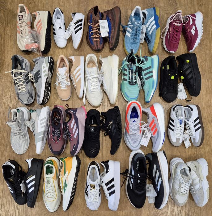 Кросівки оптом Adidas,  Reebok. Сток кроссовок Adidas опт. лоти спорт.