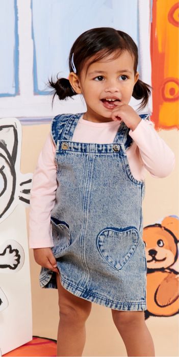 Джинсовий сарафан, 80-86 см